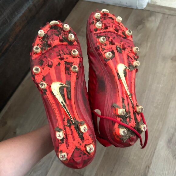 Nike Force Savage Elite 2 Red Football Cleats Men’s Size 11.5 High-Top Lightweig - Picture 9 of 9